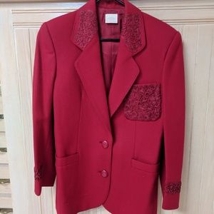 Women's wool tailored coat